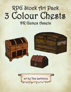 3 Colour Chests - RPG Stock Art Pack