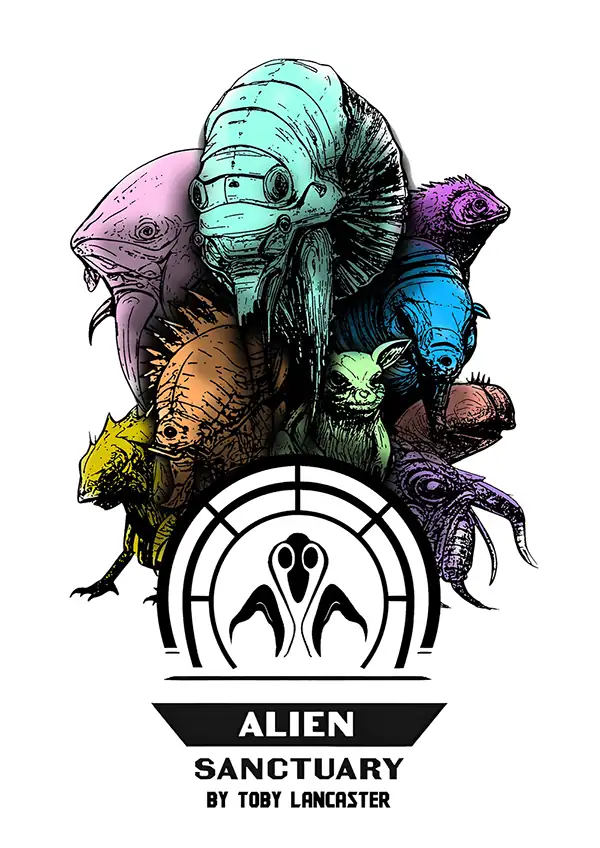 Alien Sanctuary - A roll-and-write, print & play, solo player game