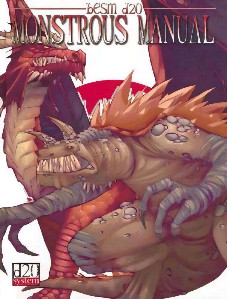 BESM d20 Monstrous Manual – GOO-02-605 - Dyskami Publishing