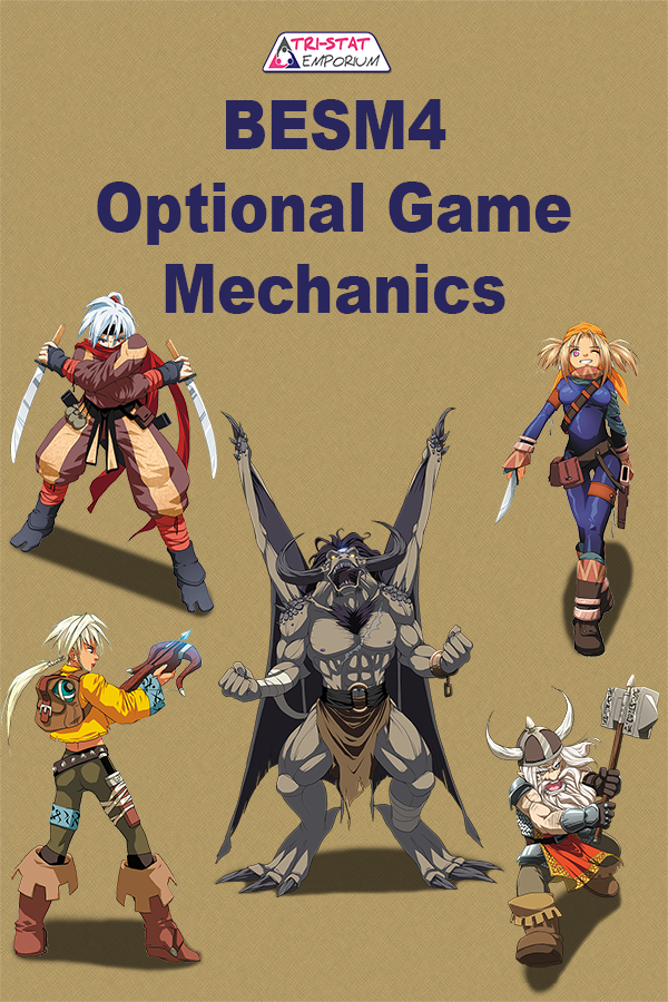 BESM 4th Edition Game Screen and Dimensions Adventure