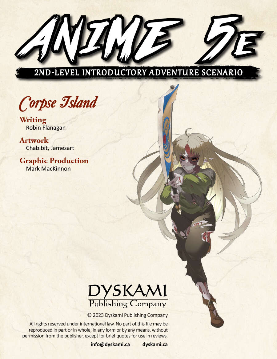 Anime 5E Adventure Scenario (2nd Level): Corpse Island - Dyskami ...