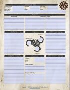 Adventure System - Character Sheet - Supers
