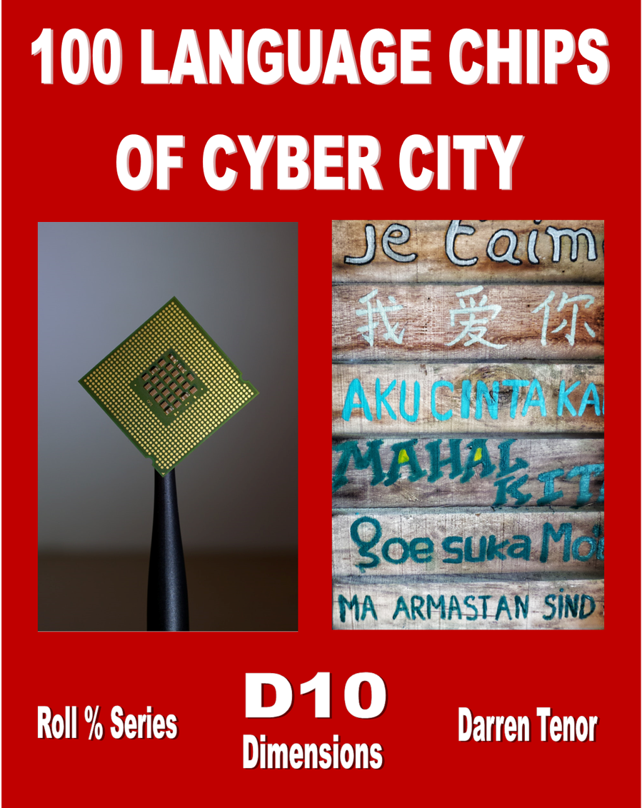 100 Language Chips of Cyber City - D10 Dimensions | DriveThruRPG