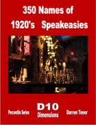 350 Names for 1920's Speakeasies - Vol 1