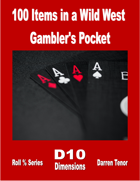 100 Items in a Wild West Gambler's Pocket