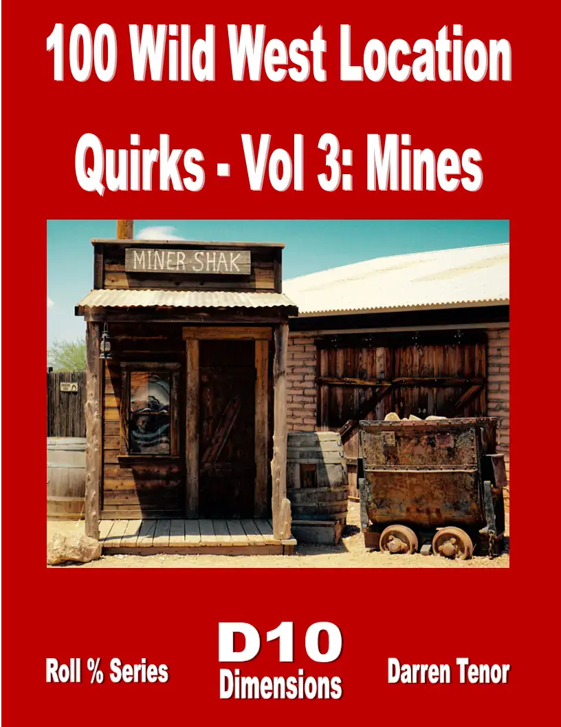 100 Wild West Location Quirks - Vol 3 Mines