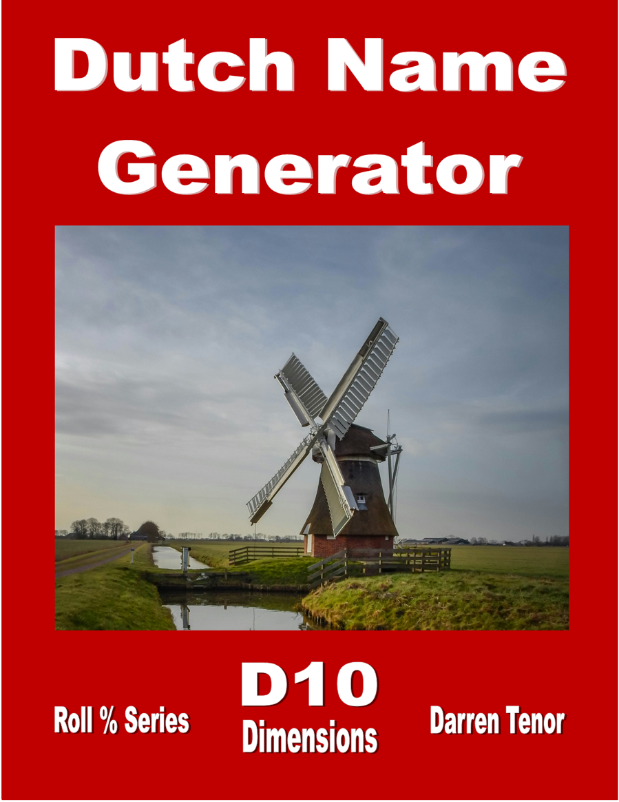 Dimensions Names Dutch Name Generator (30,000+ Names) - D10 Dimensions | DriveThruRPG