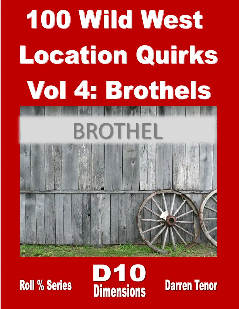 Cover of 100 Wild West Location Quirks - Vol 4 Brothels