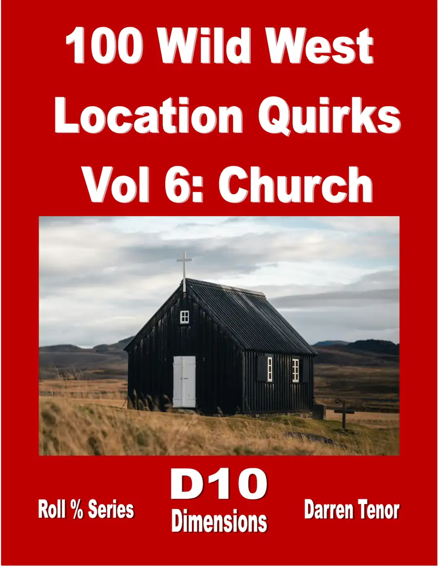Cover of 100 Wild West Location Quirks - Vol 6 Church