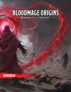 Bloodmage Origins (5e Sorcerer Subclass)