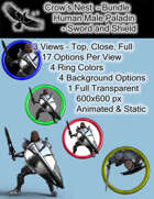 Human Male Paladin - Sword and Shield [BUNDLE]