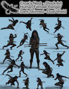 Stock Art: Ranger - Dark Skinned Human Female