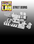 15mm Cyberpunk Scifi City Street Debris 3D Files