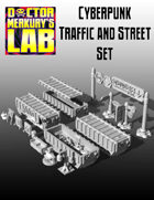 15mm Cyberpunk Scifi City Traffic Signs and Street Pack  3D Files