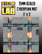 15mm Cyberpunk Scifi City Mat