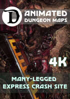 Advanced Animated Dungeon Maps: Many-Legged Express Crash Site 4k