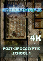Cybermaps: Post-Apocalyptic School 1 4k