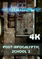 Cybermaps: Post-Apocalyptic School 2 4k