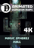 Animated Dungeon Maps: Magic Spheres Hall 4k
