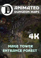 Advanced Animated Dungeon Maps: Mage Tower Entrance Forest 4k