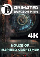 Animated Dungeon Maps: House of Inspired Craftsmen 4k