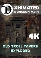 Advanced Animated Dungeon Maps: Old Troll Tavern Exploded 4k