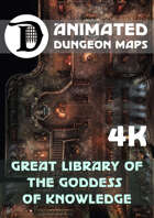 Animated Dungeon Maps: Great Library of The Goddess of Knowledge 4k