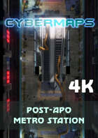 Cybermaps: Post-Apo Metro Station 4k