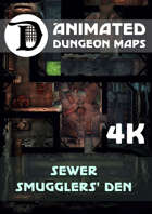 Animated Dungeon Maps: Sewer Smugglers' Den 4k