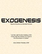 Exogenesis Core Rulebook