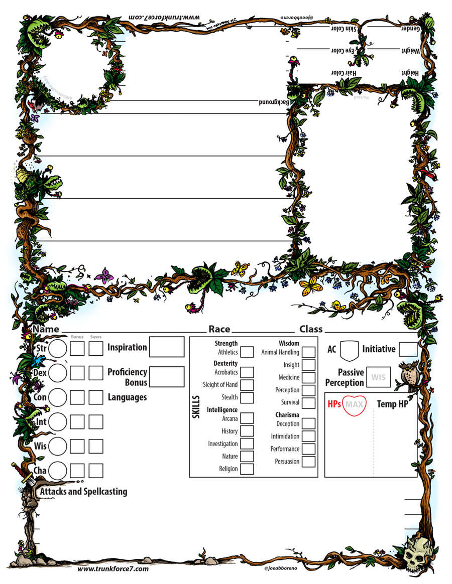 5e Table Tent - Trunk Force 7 | DriveThruRPG