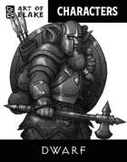 Character Stock Art - Dwarf Male - Greyscale