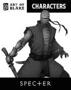 Character Stock Art - Specter - Greyscale