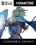 Character Stock Art - Lizardfolk Knight - Color