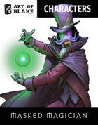 Character Stock Art - Masked Magician - Color