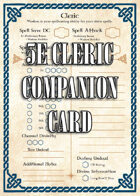 5e Cleric Companion Card