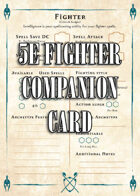 5e Fighter Companion Card