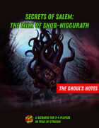 The Ghoul's Notes, Issue 7: Secrets of Salem: The Milk of Shub-Niggurath