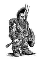 Barbarian Dwarf - Full Page