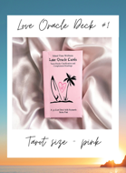 Island Time Wellness Love Oracle Cards 1 Tarot-Size Pink 80