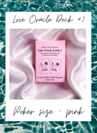 Island Time Wellness Love Oracle Cards 2 Poker Size Pink