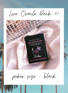Island Time Wellness Love Oracle Cards 1 Poker Size - Black|Silver