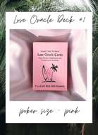 Island Time Wellness Love Oracle Cards 1 Poker Size Pink