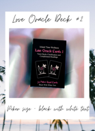 Island Time Wellness Love Oracle Cards 2 Poker Black With White Text