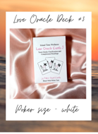 Island Time Wellness Love Oracle Cards 3 Poker Size White With Black Text