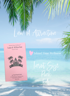 Law of Attraction 1 R (Retro Pink/Tarot Size) 54 Cards (Full Deck/No Blank Cards) by Island Time Wellness