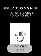 Island Time Wellness Relationship Picture Cards PDF | Poker Size | 40 Card PDF File