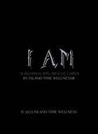 I AM SUBLIMINAL RPG ORACLE CARDS BLACK SILVER ADD DECK BOX LAW OF ASSUMPTION BY ISLAND TIME WELLNESS WISH FULFILLED AFFIRMATION MANIFEST DECK PRINTABLE CARDS PDF IN US LETTER (POKER SIZE) AND A4 EUROPE (EUROPOKER SIZE)