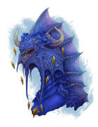 Spot Art - Sapphire Dragon Sovereign- RPG Stock Art