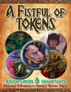 A Fistful of Tokens - Adventurers and Inhabitants - Bordered and Borderless Virtual Tokens